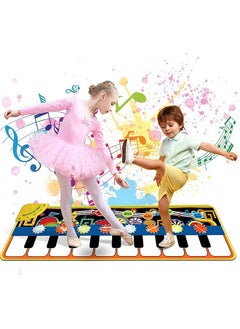 اشتري Baby Musical Mats, Piano Mat Musical Keyboard with 19 Keyboard, Kid Floor Playmat Music Touch Play Dance Mat, Early Education Toys For Kids Birthday, Presents For Boys Girls Kids Toddlers في السعودية