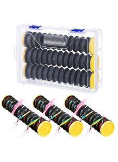 اشتري 3 Pack Fishing Line Storage Holders Organizer, Keep Your Fishing Lines Entanglement Free, Fishing Line Spooler Winder, Fishing Line Hook and Leader Keeper with Rigging Spools في السعودية