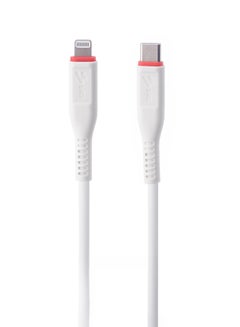 Buy SKA CC1500 USB-C to Lightning Charge Sync Cable Kevlar TPE 1.5M White in UAE