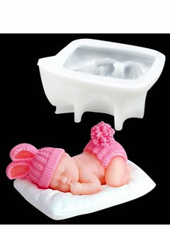 Buy Baby Silicone Mold, Newborn Mold for Fondant Candy Chocolate Baby Shower Cake Decorations, Cake Topper, Cupcake Topper, DIY Epoxy Resin Casting Gift Soap Making in UAE