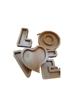 Buy LOVE wooden serving tray in Egypt