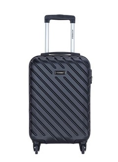 Buy Hardside Spinner 4 Wheels Luggage Trolley With Number Lock Black in Saudi Arabia