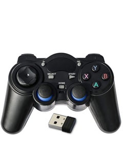 Buy USB Wireless Gaming Controller Gamepad, PC Game for PC,for PC/Laptop Computer(Windows XP/7/8/10) & PS3 & Android & Steam - [Black] in UAE