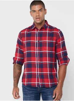 Buy Long Sleeve Plaid Shirt in Saudi Arabia