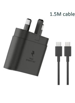 Buy 45W Fast Charger adapter, USB C Fast charger plug and 1.5m Type C charging cable, compatible with Samsung Galaxy S24 Ultra, S23 Ultra, S22, Z Fold 5, A14, A33, A54 USB C charging cable adapters in Saudi Arabia