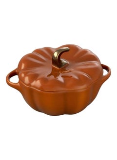 Buy Ceramic Cocotte Cinnamon Pumpkin Pot 12 cm 500 ml – Small Casserole Dish in UAE