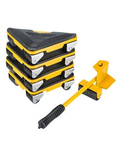 Buy Furniture Moving Tools,5-Piece Heavy Duty Furniture Lifter, 360 Degree Rotatable Rubber Roller,For Moving Refrigerators,Sofas,Cabinets in Saudi Arabia