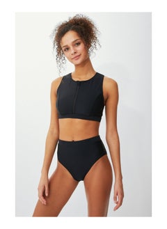 Buy Zip Front Active Bikini Top in Saudi Arabia