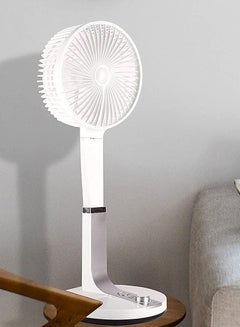 Buy Mini Folding Fan with LED Light Lamp Eye Protection Using in College Desk for Students Dormitory Charging Dual-Purpose Bedside Lamp Fan in UAE
