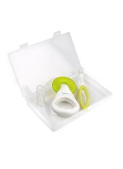 Buy Oral Care Set Silicone Finger Toothbrush And Gum Massager With Water Filled Ring Soother, 0 Months Above in UAE