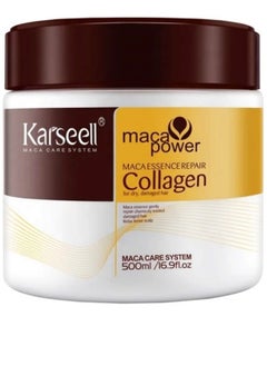 Buy Carsel Collagen Hair Treatment, Deep Repair, Deep Moisturizing, Argan Oil, Collagen Hair Mask, Damaged Dry Hair, All Hair Types, 16.90 Oz, 500ml in Saudi Arabia