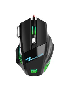 Buy G5 Wired Gaming Mouse RGB Gaming Mouse 7 Keys Ergonomic Mice 4-gear Adjustable DPI for PC Desktop Computer Black in UAE