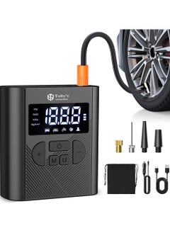 Buy Toby's AC-P6 Tire Inflator Portable Air Compressor 20000mAh Battery & 12V DC Cordless Air Pump for Car Tires 150PSI in UAE