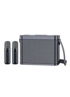 اشتري YS-209 Portable Bluetooth Speaker with 2 Microphones Wireless Rechargeable Sound Amp Device for Singing في الامارات