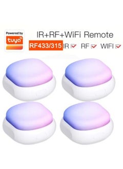 Buy Tuya Smart Infrared IR+RF Atmosphere Light IRF Remote Control Air Conditioning Switch Wifi Remote Controller Smart life APP ( 4 Pcs ) in UAE