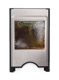 Buy Portable Laptop PCMCIA Compact Flash PC CF Card Reader Adapter Silver in Saudi Arabia