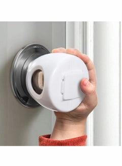 Buy Door Knob Safety Cover for Kids,Easy to Install Child Safety Door Knob Cover with No Tools Needed,Reusable, White Baby Proof Door Knob Covers(4 Pack) in Saudi Arabia