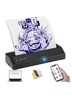 Buy Bluetooth Tattoo Stencil Printer - Portable Wireless Thermal Transfer Printer with 2500mAh Battery, Compatible with iOS, Android, Phone, Pad, and Laptop for Easy Tattooing. in UAE