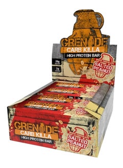 Buy Grenade White Chocolate Salted Peanuts 12 X 60g in UAE