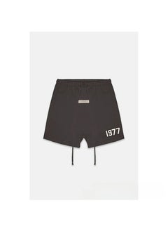 Buy 2022 SS FOG 1977 Velvet Print Mens Casual Shorts Iron Gray in UAE