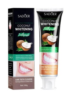 Buy COCONUT WHITENING TOOTHPASTE ORAL CLEANING CARE GUMS TEETH ORAL CARE TOOTHPASTE 100 g in UAE