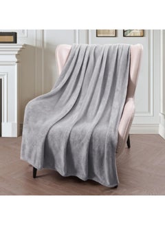 Buy Temperature Regulating Blanket Coral Blanket Soft Skin-Friendly Fiber Blanket Dark, 180 * 200cm Light Grey in Saudi Arabia