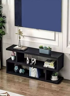 Buy Modern TV and Coffee Table Living Room Home Furniture Black in UAE