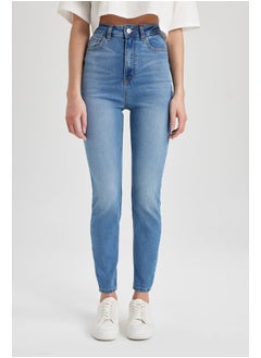 Buy Woman Skinny Fit Denim Trousers in Egypt