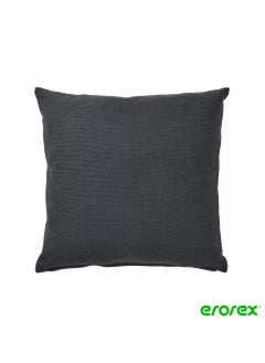 Buy Cushion dark grey 45x45 cm in Saudi Arabia