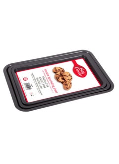 اشتري Betty Crocker Rectangular Pan Set 3Pcs (30/32/35Cm-Thickness 0.4Mm) في الامارات