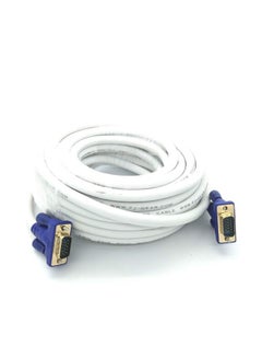 Buy VGA Male to Male 15 PIN Cable for Computer Monitor, Projector, PC, TV Cord (25M) in Saudi Arabia