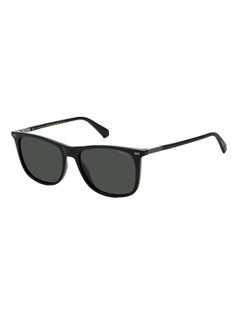 Buy Polarized Rectangular Eyewear Sunglasses PLD 2109/S      BLACK 55 in Saudi Arabia