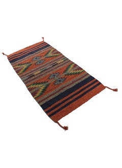 Buy Southwest Area Rug Pueblo Pattern Rust Multi 20 X 40 Inches in UAE