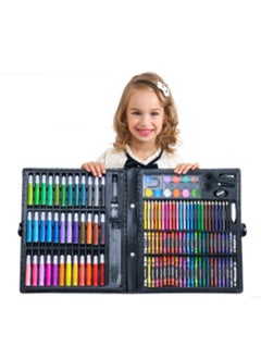 Buy 150pcs Art Drawing Set Children's Painting Watercolor Pen Wax Crayon Oil Pastel Drawing Pencils Paint Brush Stationery Supplies Kids Gifts in Saudi Arabia