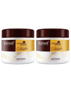 Buy Collagen Hair Mask 2 PCS 16.9 oz 500ml in UAE