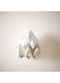 Buy Tasha Paper Pendant Lamp with Metal Canopy and Paper Shade 30 x 150 x 30 cm in Saudi Arabia