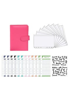 Buy Money Binder Budget | Money Organizer Dark Pink in UAE