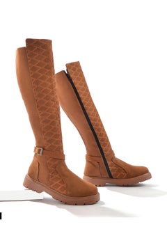 Buy Long Leather 3 Buckle Half-boot - HAVAN Z-6 in Egypt