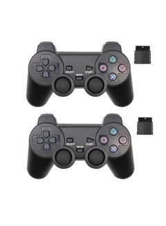 Buy 2Pcs Wireless Gamepad Joystick Controller for Playstation 2 Console Dual Vibration Vibration Gamepad Wireless Control in UAE