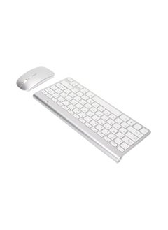 Buy Upgraded 2.4G Wireless Keyboard Mouse Set Lightweight Thin Type-C Rechargeable Full Size Keyboard Mouse Compatible with Computer, Desktop, PC, Laptop, Windows 11/10/8/7 in UAE