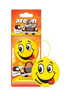 Buy Smile Hanging Paper Card Air Freshener, Coconut in UAE
