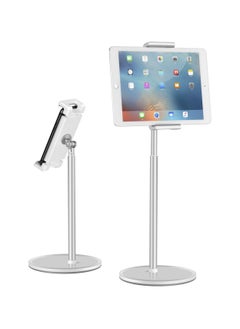 Buy UPERGO AP-4H Angle/Height Adjustable Aluminum Alloy Desktop, Tablet & Phone Holder, Bracket Stand – Silver in UAE