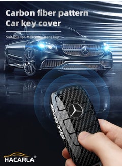 Buy For Mercedes Benz Key Fob Cover Car Key Fob Case Shell Smart Car Key Protector for Mercedes Benz E Class S Class A Class C Class G Class Black in UAE