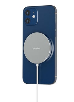 اشتري JW31 Magnetic 15W Wireless Charger Silver في الامارات