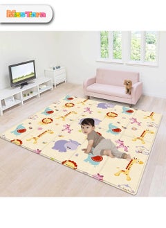 اشتري Baby Crawling Mat , 100 x 180 x 1 cm Non Toxic Floor Mat,Double-Sided Waterproof Baby Play Mat for Toddler Boy Girl في الامارات