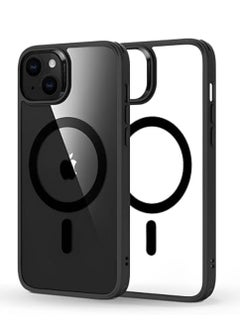 Buy iPhone 13 Mini Case Mag-Saf Case 5.42 inch Anti-Yellowing Military Drop Protection Shockproof Protective Phone Magnetic Case 5.42 inch For iPhone 13 Mini Black in UAE