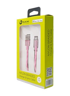 Buy Rokini cut-resistant fabric iPhone cable - Apple certified - size 1 meter in Saudi Arabia