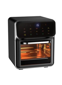 اشتري Air Fryer 10 Litre with Timer Temperature Adjustable Control and 10 Food Preset Programmes 1350W, Touch Screen Air Fryer, Black في الامارات