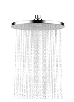 Buy 9-inch Rainfall Fixed Shower Head, Detachable High-Pressure Showerhead with Self-Cleaning Nozzles, Ultra-Thin Chrome Design in UAE