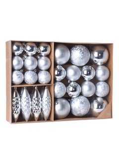 Buy Christmas 31-Piece Hanging Decoration Set, Silver in UAE